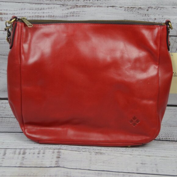 Patricia Nash Lilia Rosewood Large Leather Hobo Crossbody w/ Braided Handle NEW - Picture 5 of 16